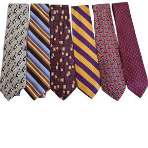 Robert Talbot Carmel Best of Class Nordstrom Silk Men Neck Tie W 3.25 x L 60 Lot